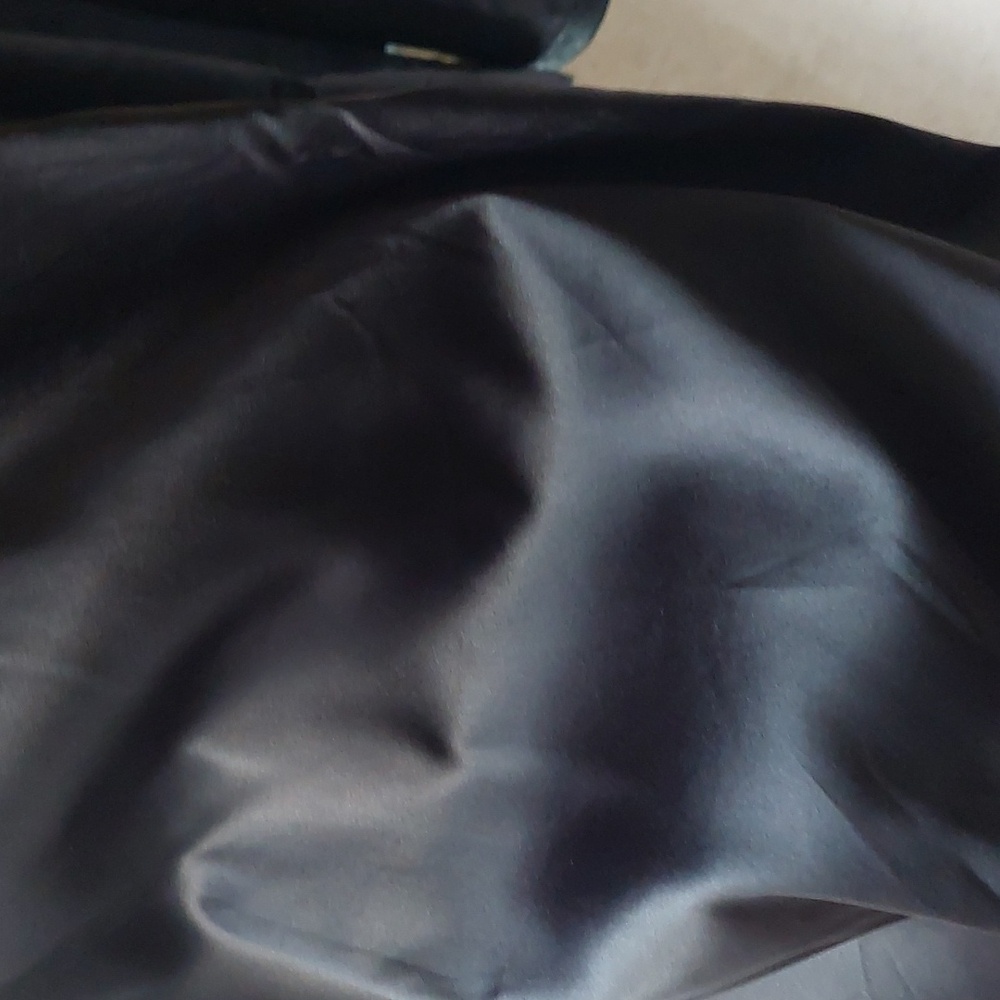 Anthropologie Avec Les Filles Black Faux Leather Midi Dress Sz LP - Picture 11 of 16